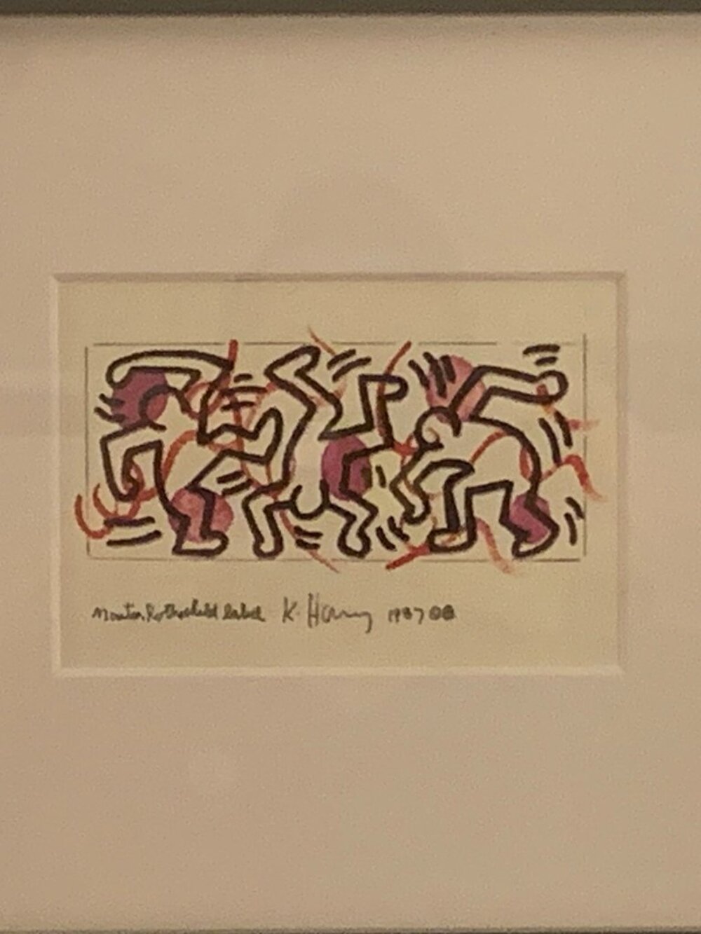 KEITH HARING - 1988 ALT WINE LABEL